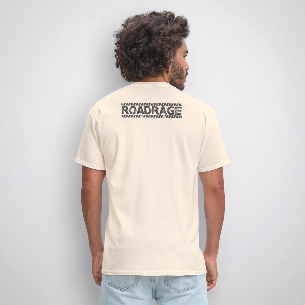 Bikers Don’t Go Grey, They Go Chrome – Men’s T-Shirt by RoadRage - natural