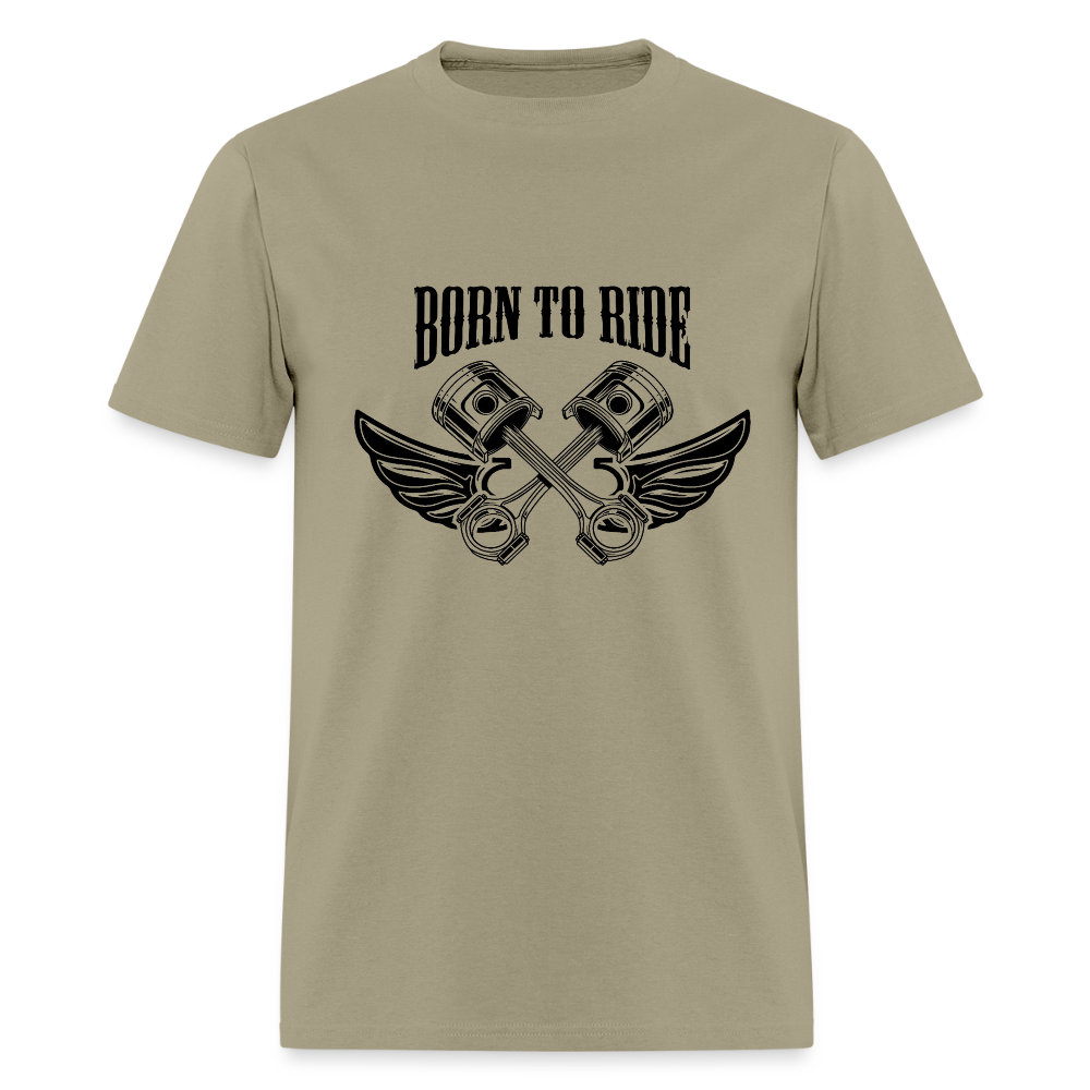 Born to Ride – Men’s T-Shirt by RoadRage - khaki