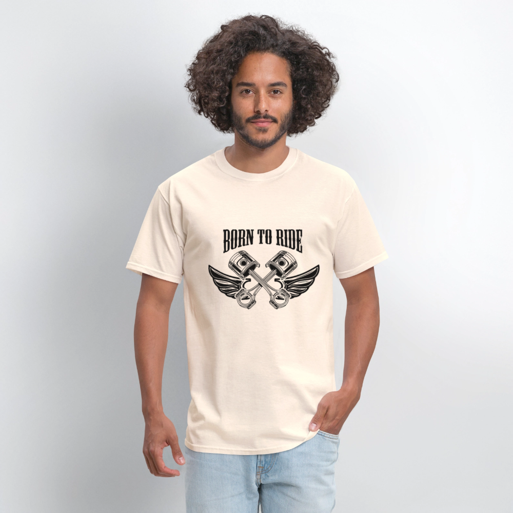 Born to Ride – Men’s T-Shirt by RoadRage - natural