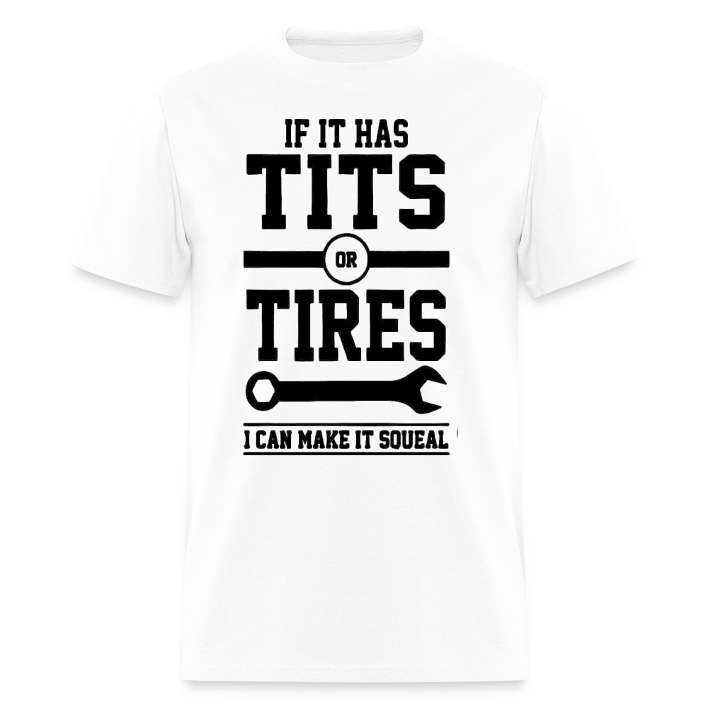 TITS or TIRES - white