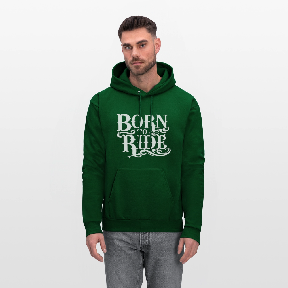Born to Ride – Men’s Hoodie by RoadRage - forest green
