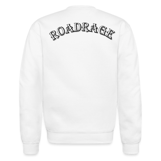RoadRage “Wheel of Rides” Crewneck Sweatshirt - white