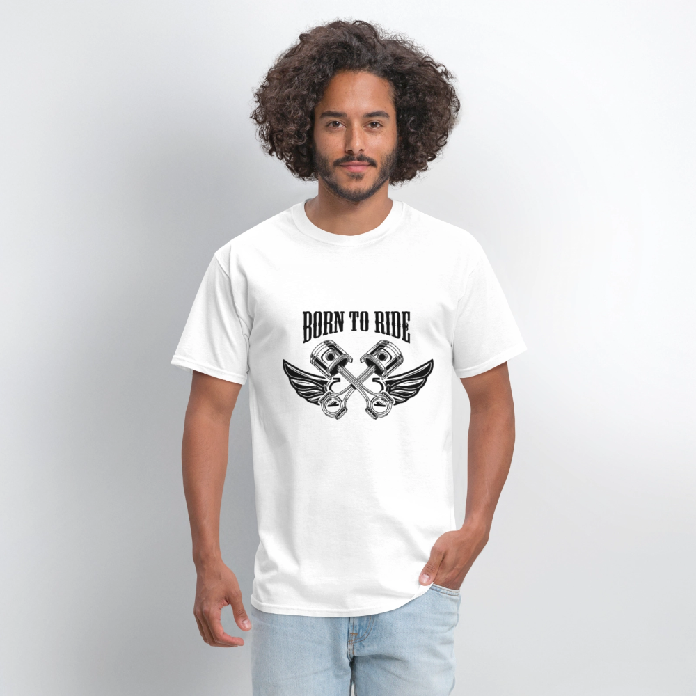 Born to Ride – Men’s T-Shirt by RoadRage - white