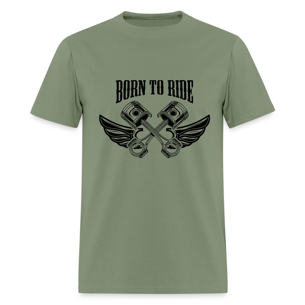 Born to Ride – Men’s T-Shirt by RoadRage - military green