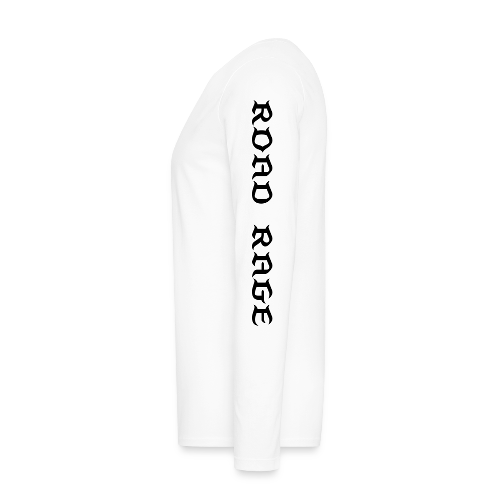Roadrage with Bike Ron – Men’s Premium Long Sleeve T-Shirt - white