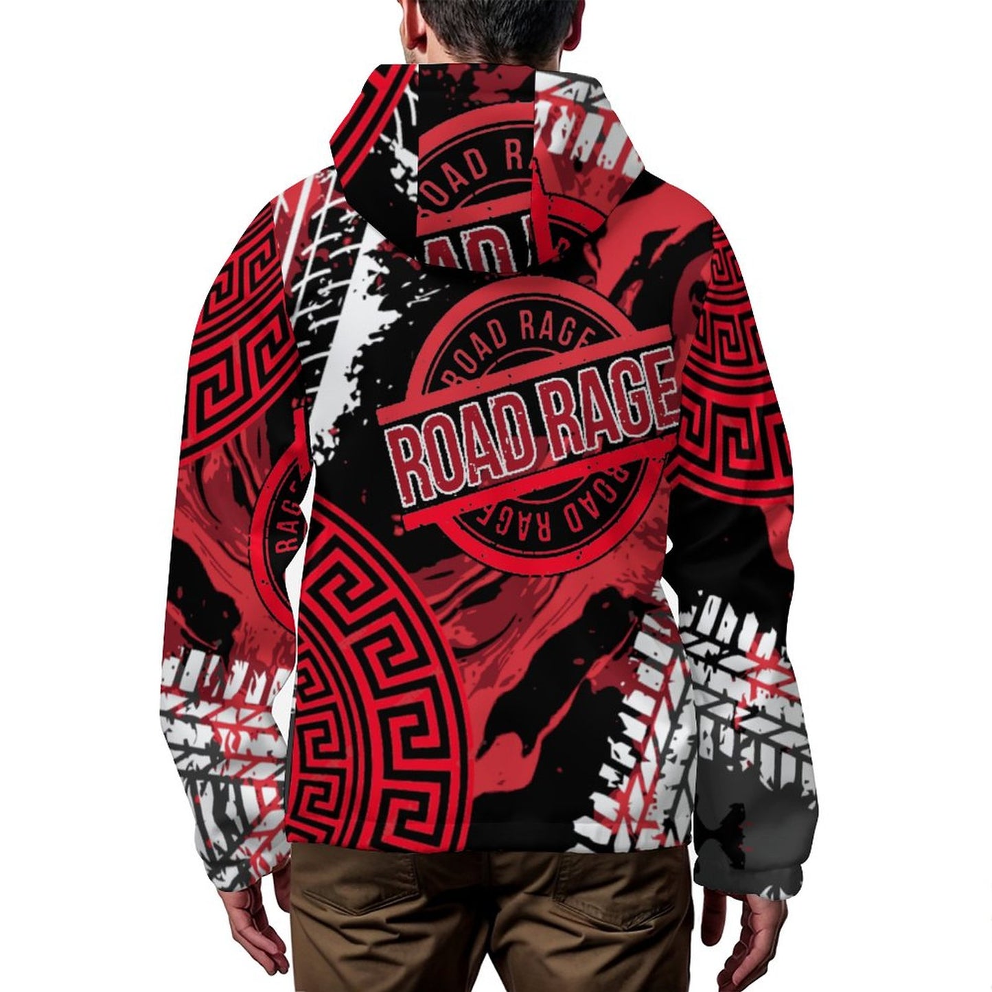 RoadRage Signature Redline Hooded Trench Coat