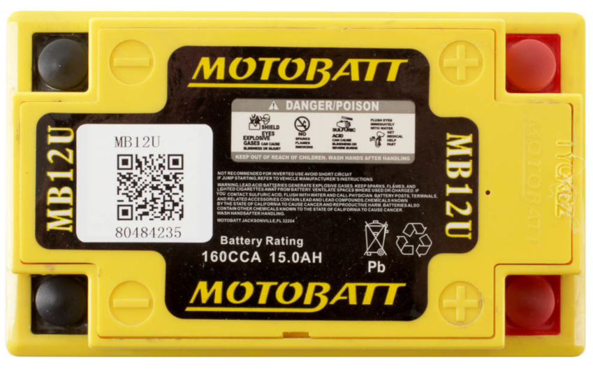 Motobatt Battery Quadflex AGM- MB12U