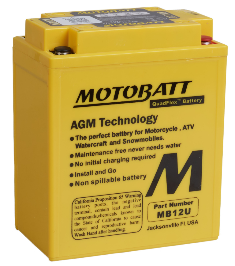 Motobatt Battery Quadflex AGM- MB12U