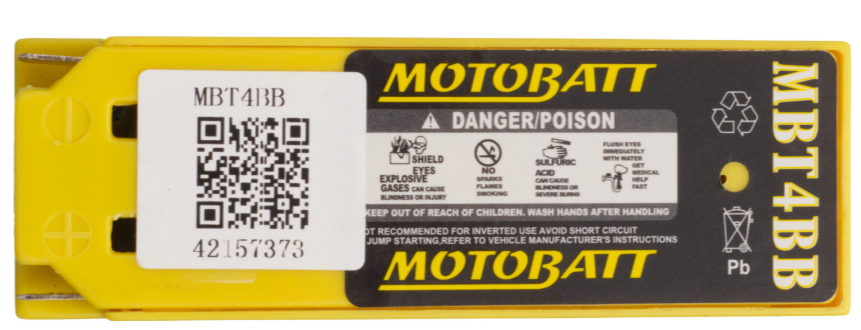Motobatt Battery Quadflex AGM - MBT44BB