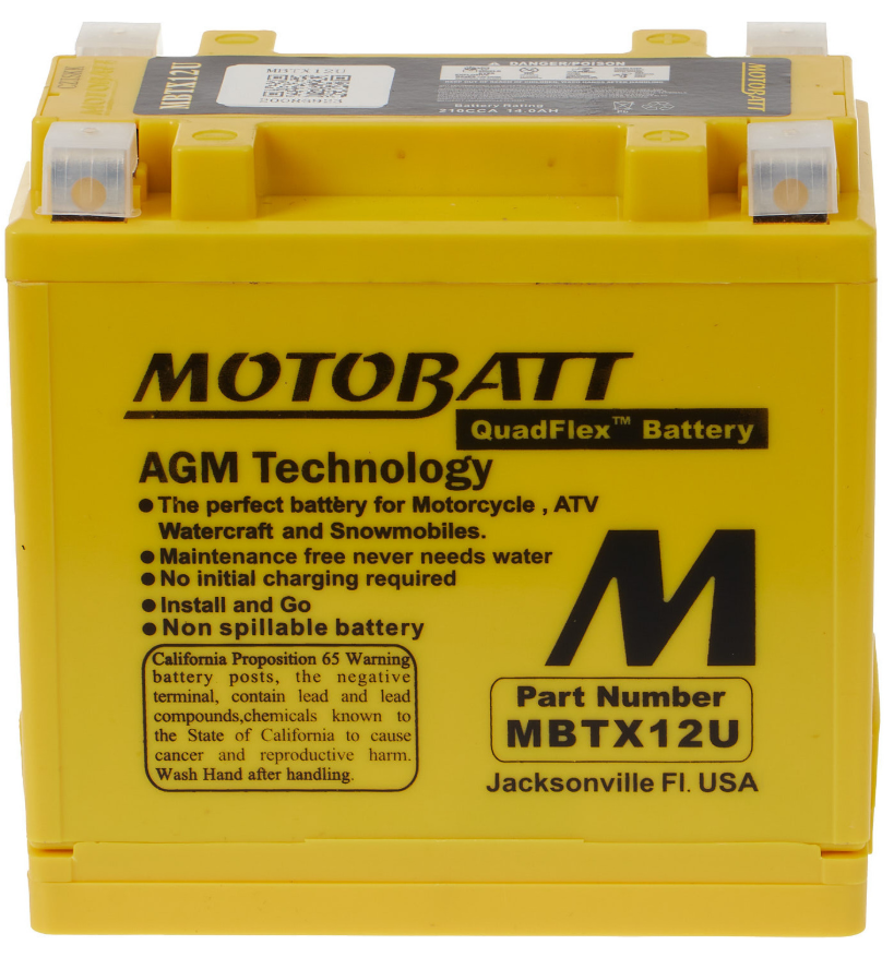 Motobatt Battery Quadflex AGM - MBTX12U