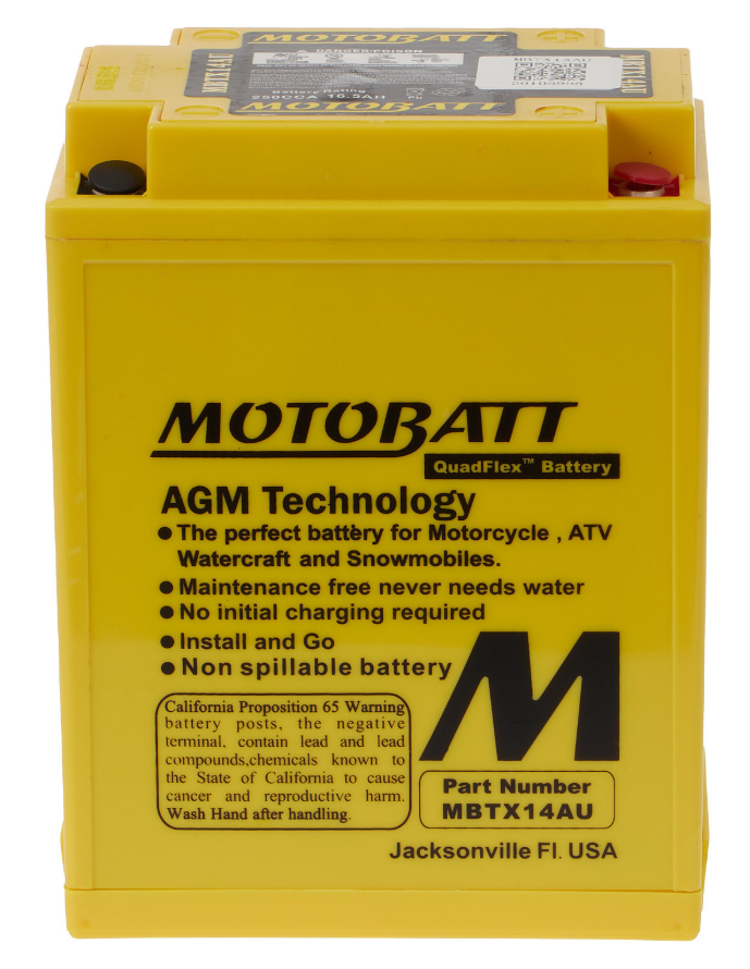 Motobatt Battery Quadflex AGM - MBTX14AU