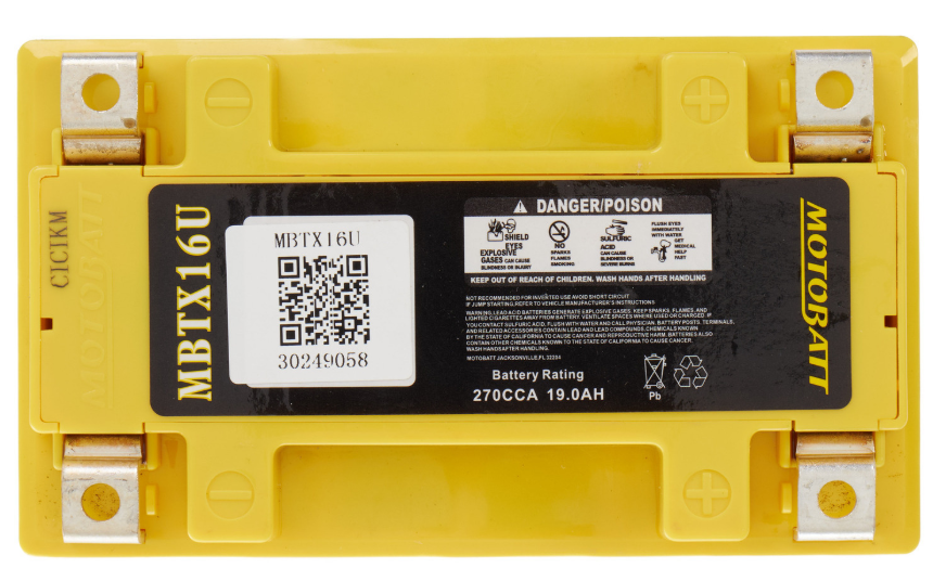 Motobatt Battery Quadflex AGM - MBTX16U