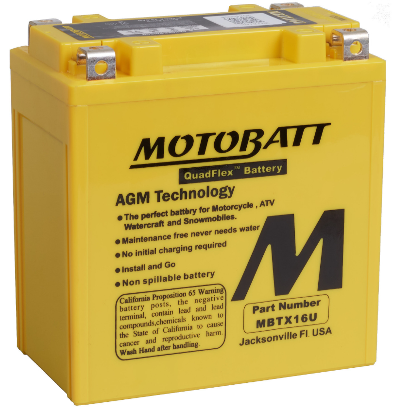 Motobatt Battery Quadflex AGM - MBTX16U