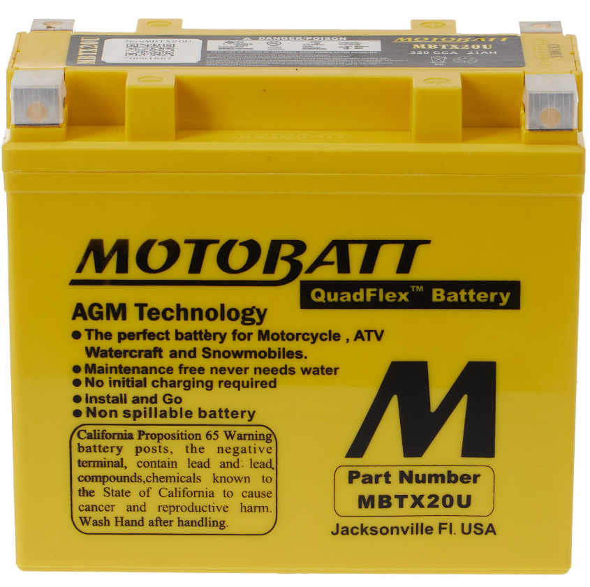 Motobatt Battery Quadflex AGM - MBTX20U