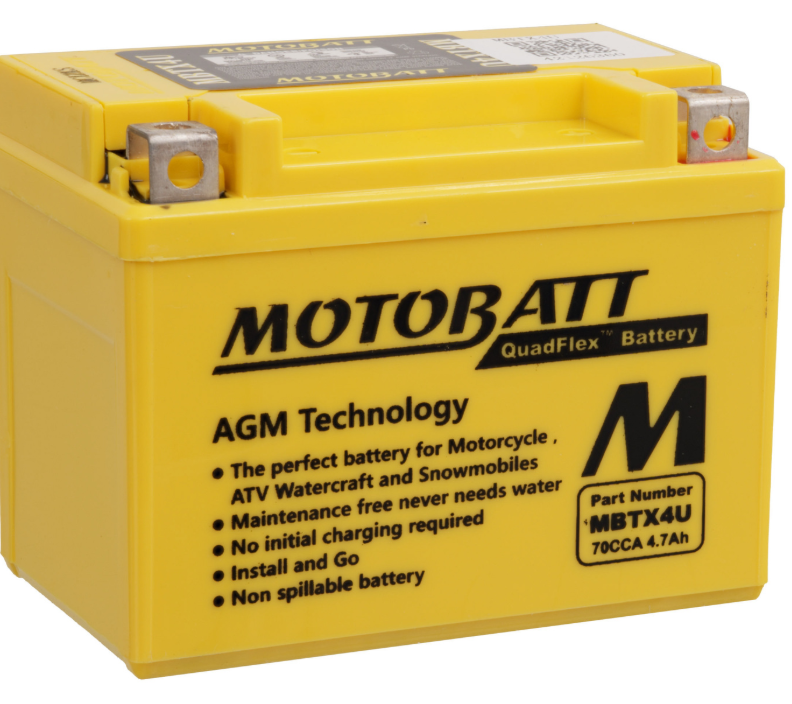 Motobatt Battery Quadflex AGM - MBTX4U