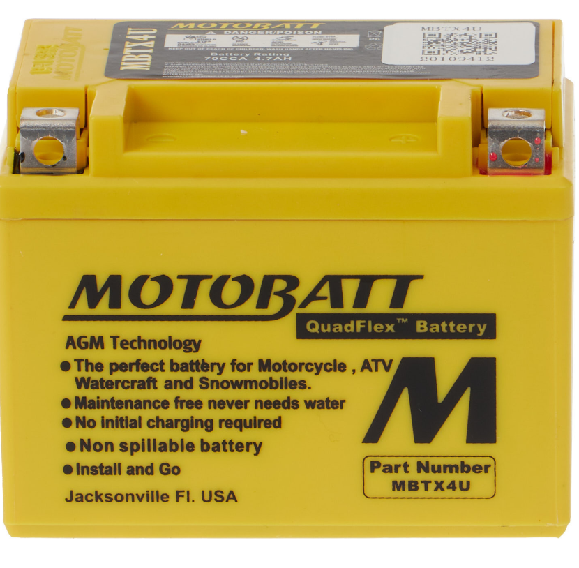 Motobatt Battery Quadflex AGM - MBTX4U