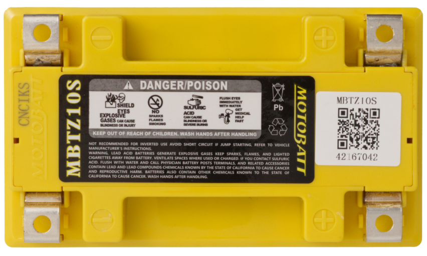 Motobat Battery Quadflex AGM n- MBTZ10S