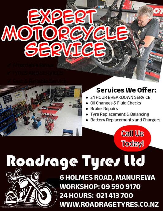 Expert Motorcycle Service & Repairs in Manurewa | Roadrage Tyres