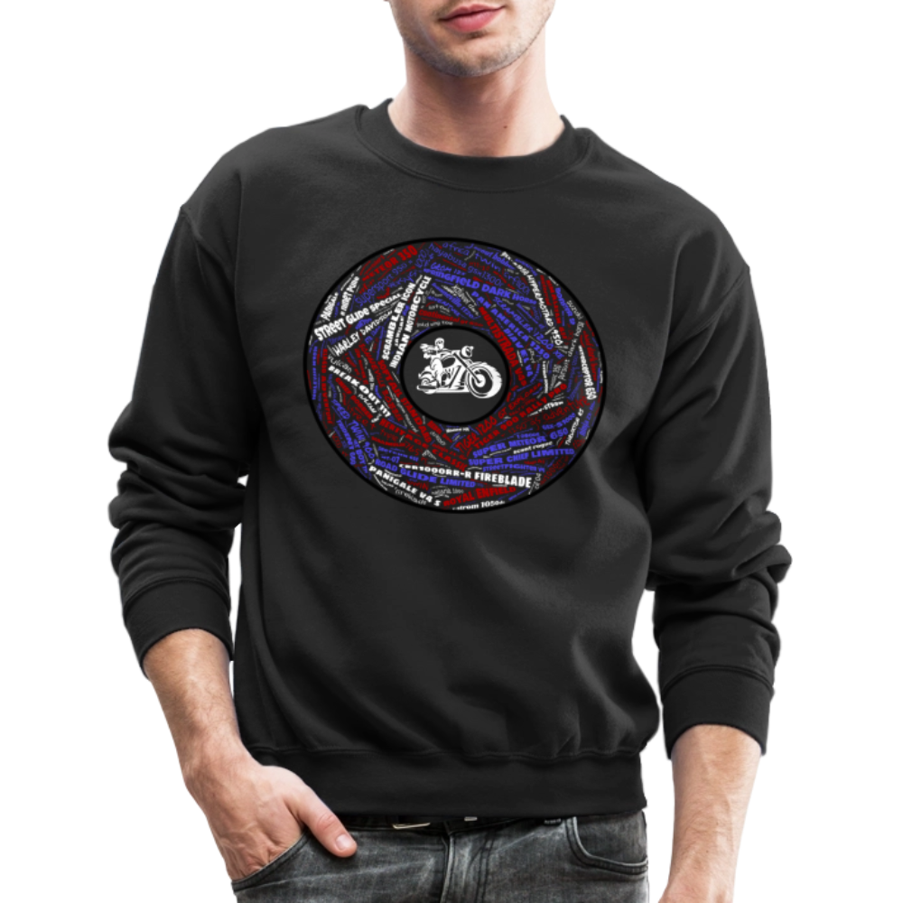RoadRage “Wheel of Rides” Crewneck Sweatshirt - black