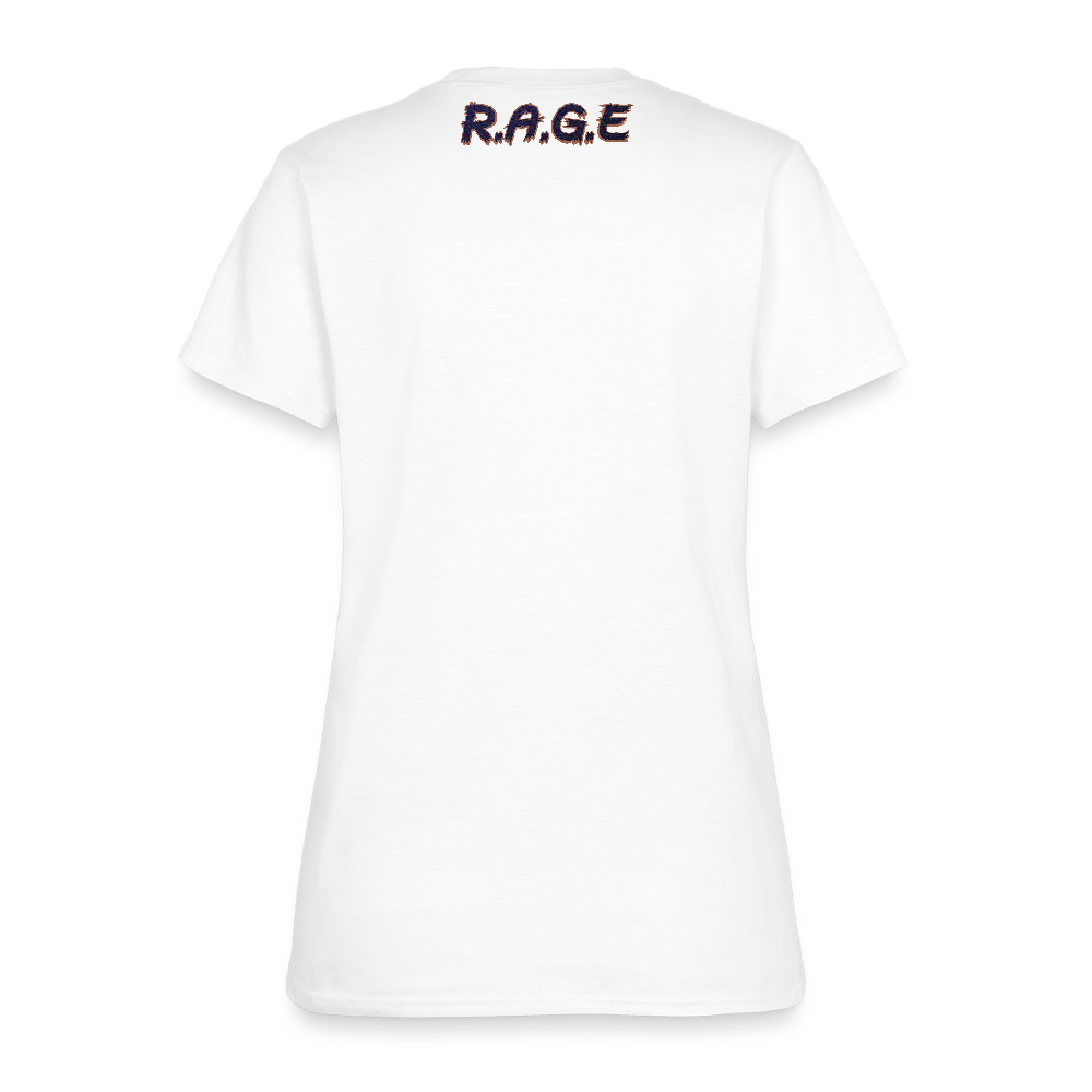 Women’s “Put Something Exciting Between Your Legs” T-Shirt - white