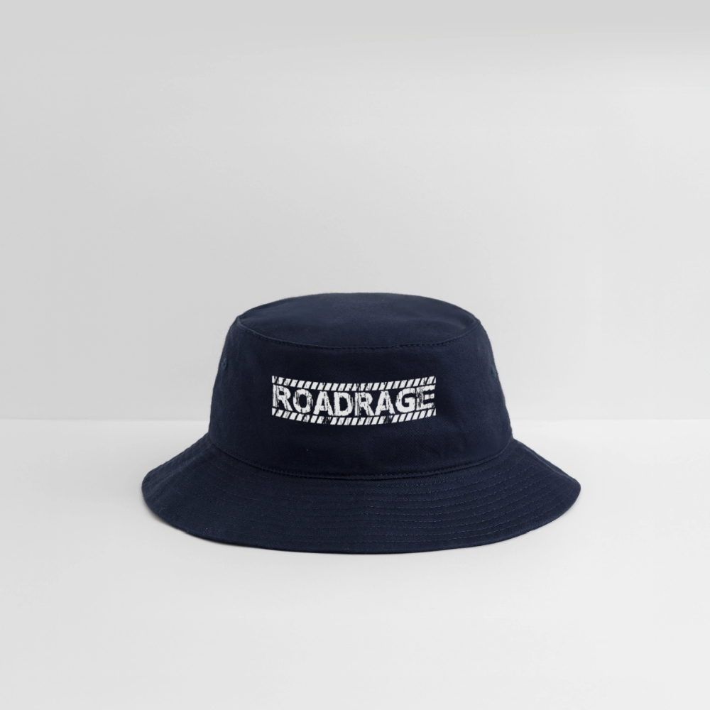 Red Biker Chick Roadrage Bucket Hat - navy