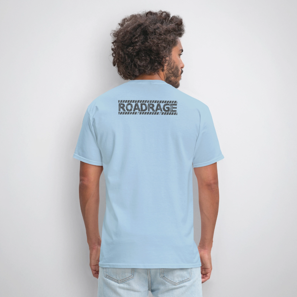 Bikers Don’t Go Grey, They Go Chrome – Men’s T-Shirt by RoadRage - powder blue
