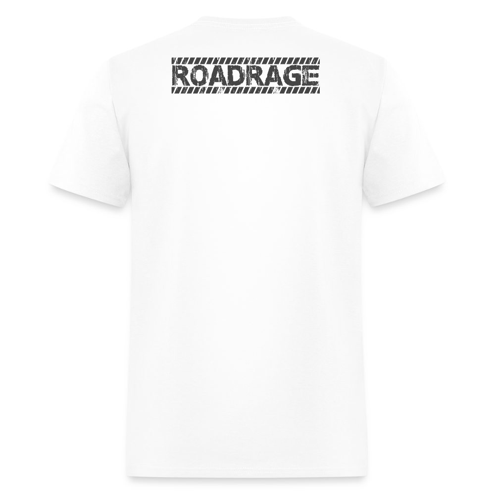 Bikers Don’t Go Grey, They Go Chrome – Men’s T-Shirt by RoadRage - white