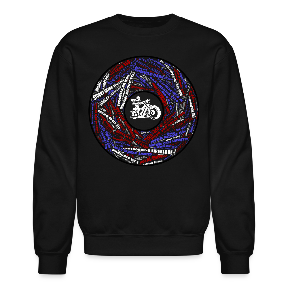 RoadRage “Wheel of Rides” Crewneck Sweatshirt - black