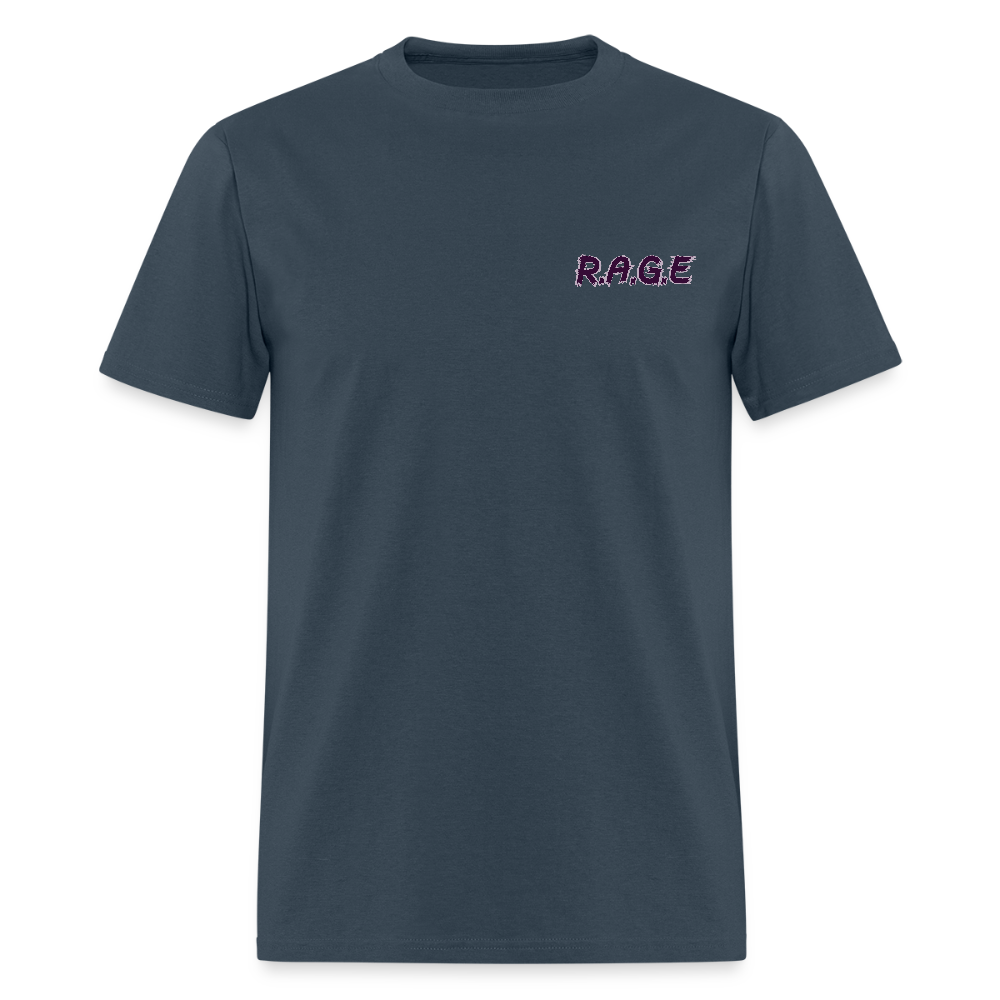 Hang On Tight! Passenger Instructions T-Shirt -  blue dusk