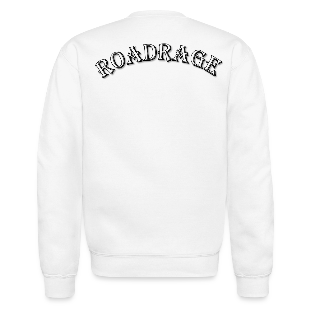 RoadRage “Wheel of Rides” Crewneck Sweatshirt - white