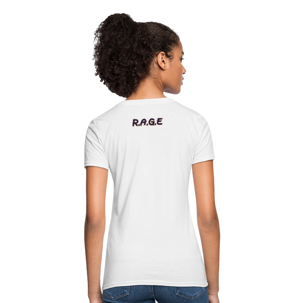 Women’s “Put Something Exciting Between Your Legs” T-Shirt - white