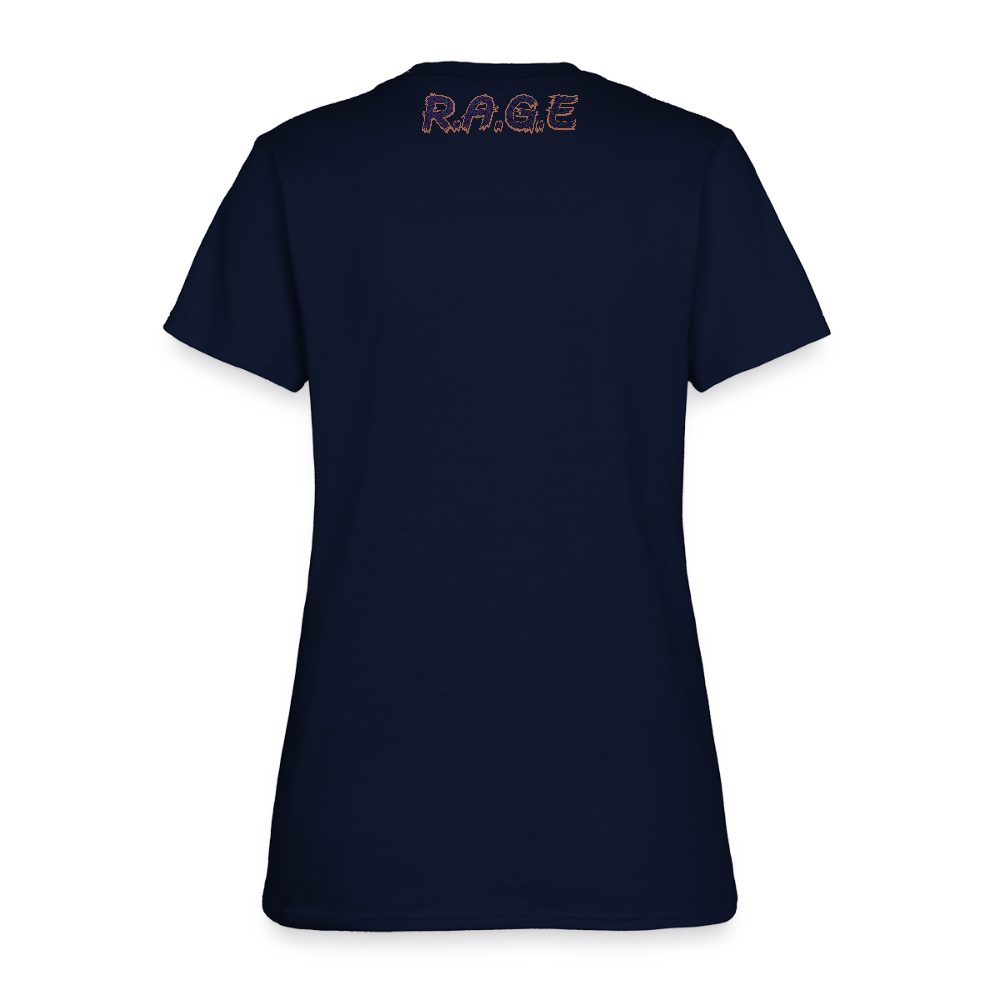 Women’s “Put Something Exciting Between Your Legs” T-Shirt - navy