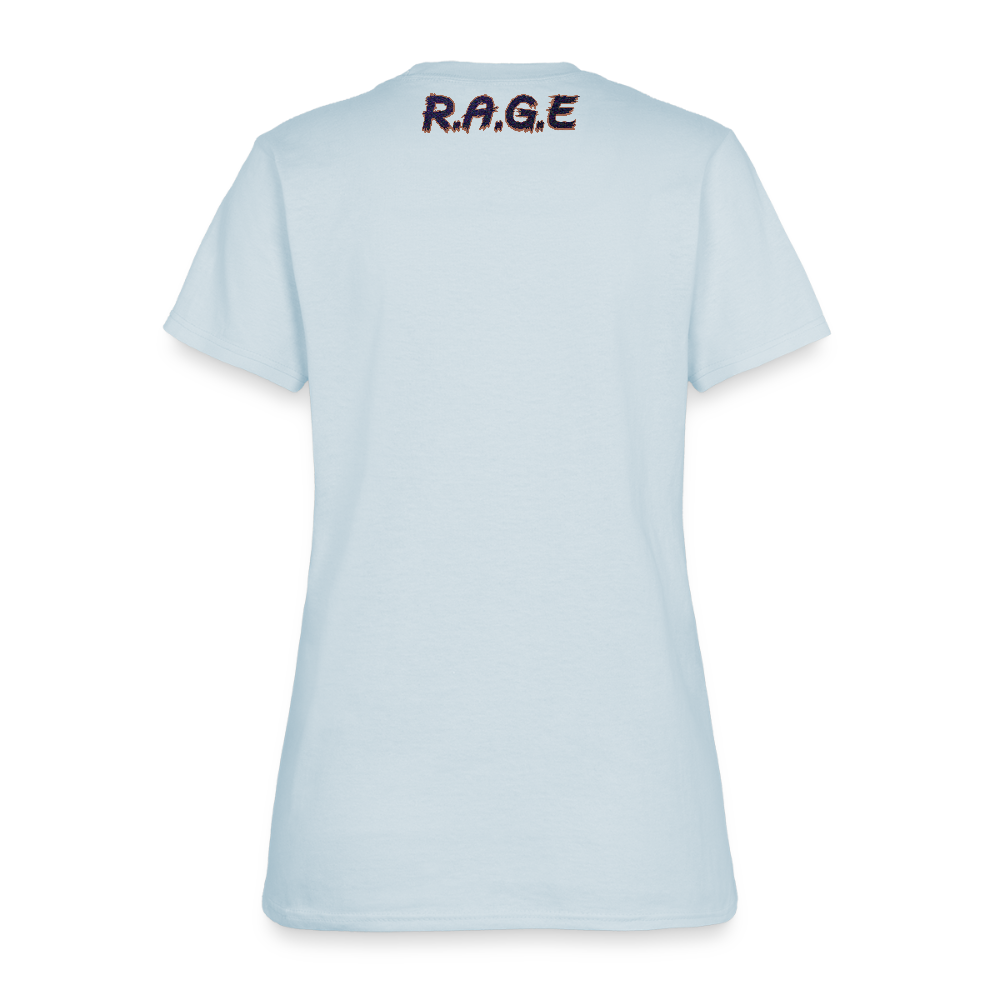 Women’s “Put Something Exciting Between Your Legs” T-Shirt - light blue