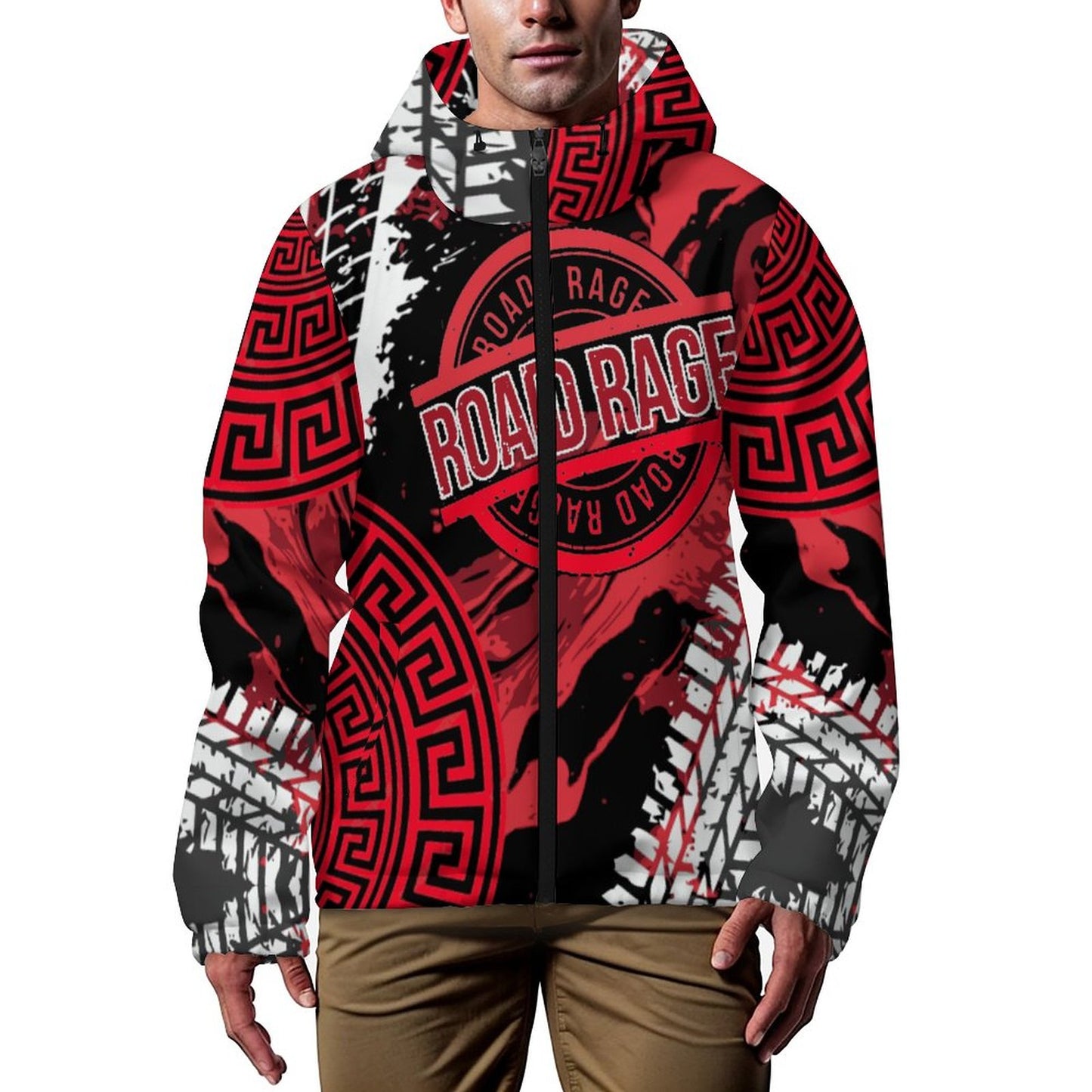 RoadRage Signature Redline Hooded Trench Coat