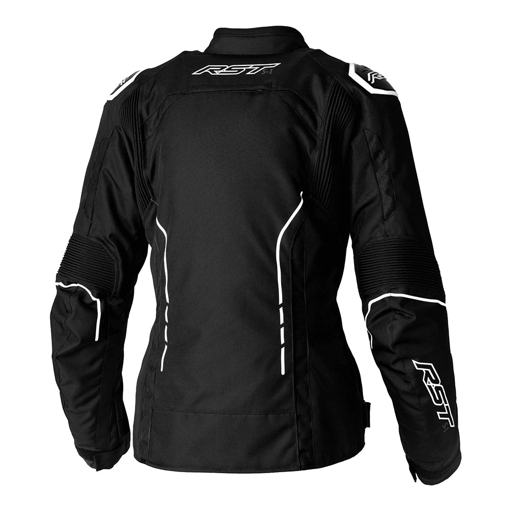 RST S1 CE LADIES TEXTILE JACKET [BLACK/WHITE]