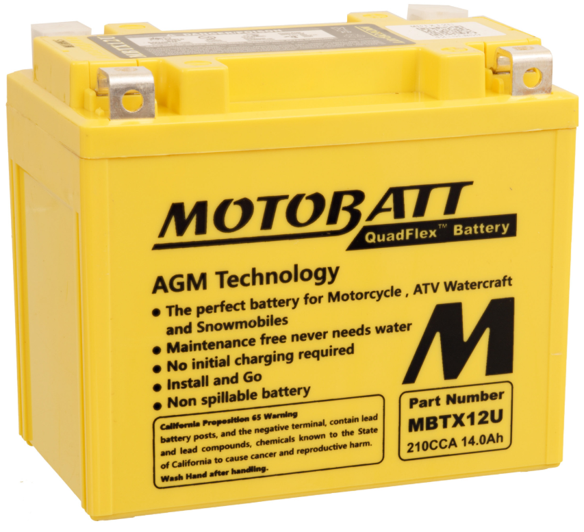 Motobatt Battery Quadflex AGM - MBTX12U