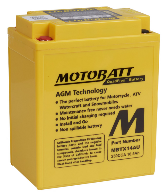 Motobatt Battery Quadflex AGM - MBTX14AU