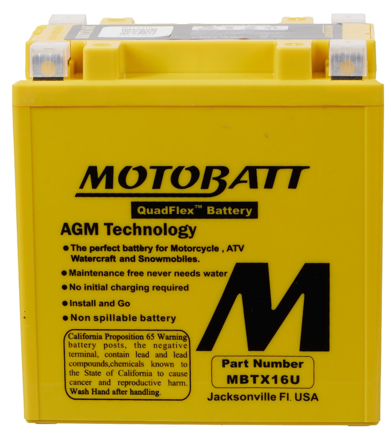 Motobatt Battery Quadflex AGM - MBTX16U