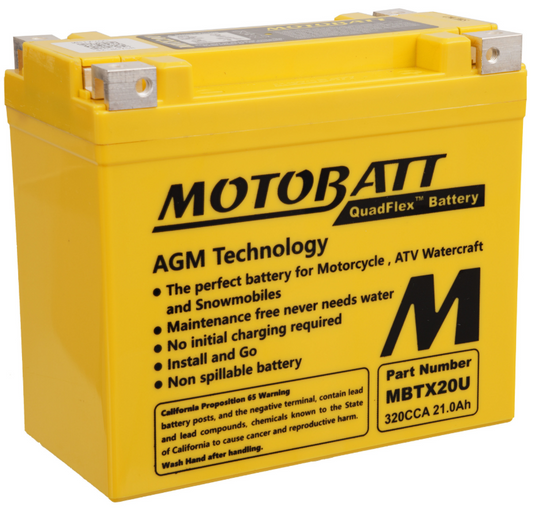 Motobatt Battery Quadflex AGM - MBTX20U