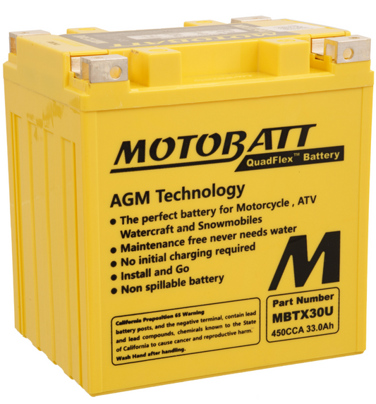 Motobatt Battery Quadflex AGM - MBTX30U