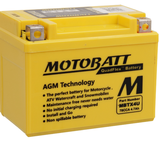 Motobatt Battery Quadflex AGM - MBTX4U