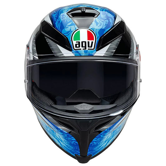 AGV K5 S [KUNAI BLACK/CYAN/SILVER]